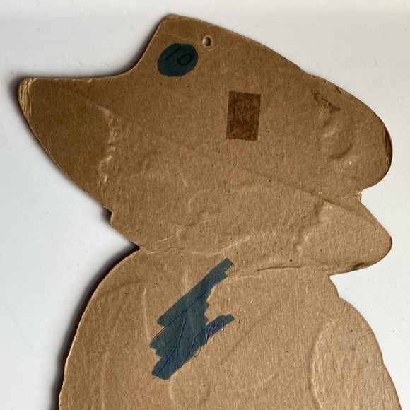 Rare 1950’s Vintage Halloween Beistle Embossed Black Cat Puss In Boots Die Cut - Picture 7 of 7